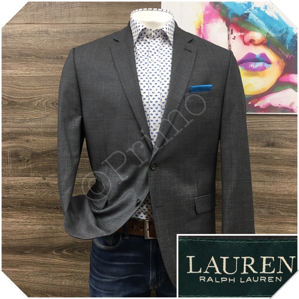 RALPH LAUREN Mens Wool Blazer Sport Coat Casual Jacket Size 42R Classic Suit